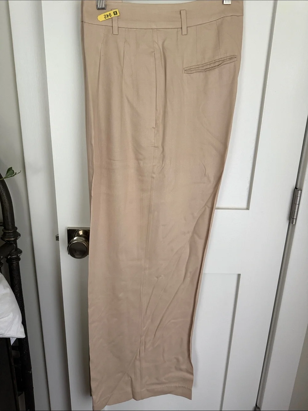Ann Taylor Beige Straight Dress Trousers